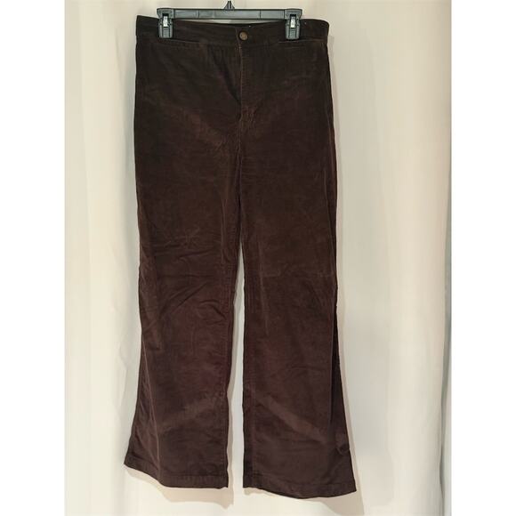Madewell Pants - Madewell Pants Womens Size 31 Brown High Rise Straight Leg Patch Pockets